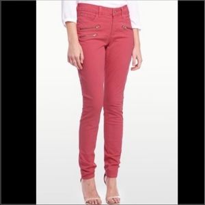 NYDJ skinny zipper accent legging